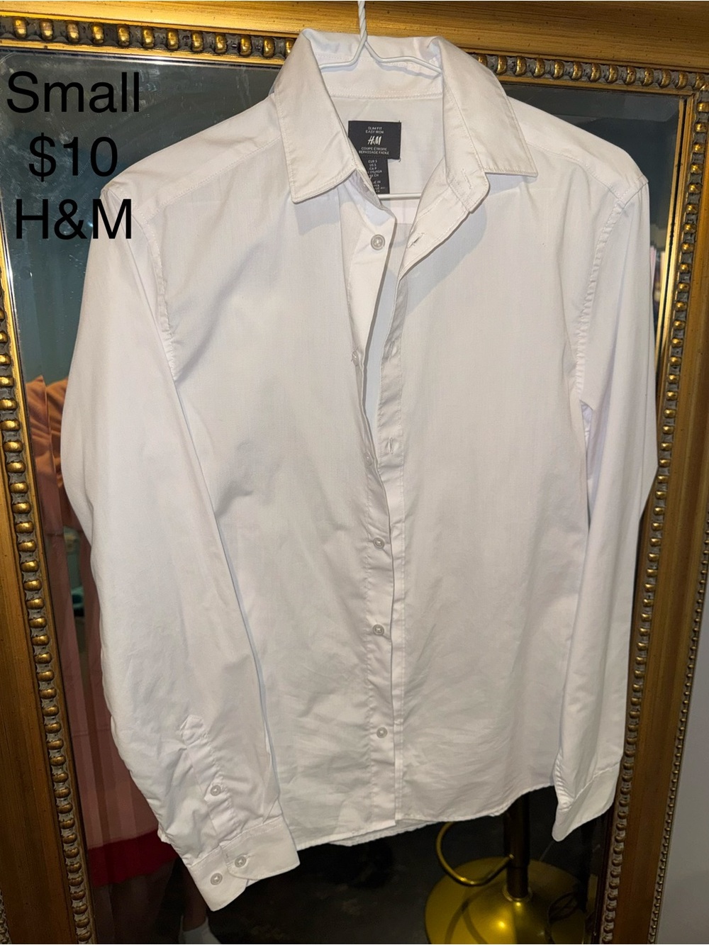H&M White Men’s Button-Down Dress Shirt
